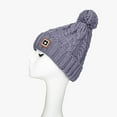 thumbnail image 5 of Prolriy Beanie for Women Outdoor Woolen Kat Ear All- Knitted Plush Warm Cute Hat Cycling Baseball Caps Wool Beanie Winter Hats for Women Grey, 5 of 9