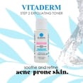 thumbnail image 4 of Dr. Robaina Skin Care Solution VITADERM Exfoliating Toner Step 2 Eliminate dirt, remove impurities and excess oils without dehydration 2 fl. Oz (60ml)., 4 of 9
