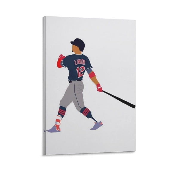 Francisco Lindor Canvas Poster Wall Art Poster Scroll Canvas Painting Picture Living Room Decor Home 24x36inch(60x90cm)