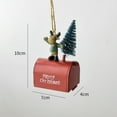 thumbnail image 2 of dajkiuy Mini Mailbox Christmas Tree Ornaments, Funny Money Holders Ornaments, Xmas Vintage Post Box Christmas Hanging Ornaments Holiday Decor, 2 of 5