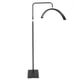 thumbnail image 4 of Lámpara de pie LED de 36 W con forma de media luna, 7 colores, color negro, 22 pulgadas, control remoto por cable, 3200 K a 5600 K, 100-240 V, 4 of 15