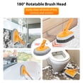thumbnail image 5 of BESTNIFLY 42'' Extendable Bathroom Kitchen Scrub Brushes with Bathtub Brush Refill for Cleaning Shower Grout Floor Bathroom Kitchen, 5 of 7