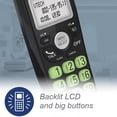 thumbnail image 5 of Cordless Phone with DECT 6.0, Full-Duplex Speakerphone, Lighted Display, Backlit Keypad, Caller ID/Call Waiting, Volume Control, Hearing Aid Compatible, Wall Mount | VG131-11 (Black), 5 of 8