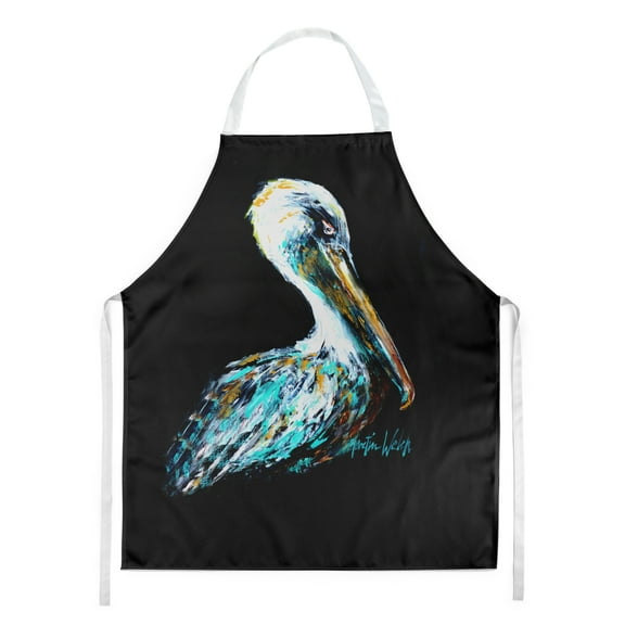 Carolines Treasures MW1164APRON Dressed in Black Pelican Apron Large multicolor