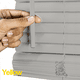 thumbnail image 2 of Grand Gray 43 in. W X 84 in. H Cordless Light Filtering Vinyl Mini Window Blinds with 1 in. Slats, 2 of 7