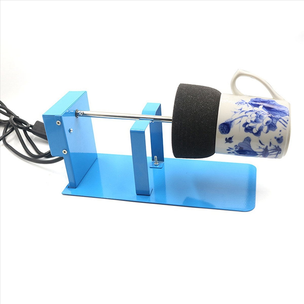 2X Cup Turner for Crafts Tumbler Spinner Kit Cup Rotator Tool for DIY Epoxy Crafts with Motor Cup Turning Device US Plug,2 set x Cup Turner,Blue
