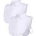 thumbnail image 2 of Ougyinr  Fake Collar Detachable Collar for Women Shirts Collar Soft and Breathable Collar Half False Blouse 2 Pieces, 2 of 5