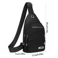 thumbnail image 3 of breaise Crossbody Bags for Women Men Trendy Sling Bag Backpack Casual Chest Bag with Convertible Shoulder Strap, 3 of 4