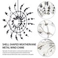 thumbnail image 3 of Molino de viento de metal Shell Wind Spinner Art Wind Chimes para patiocésped y jardín Wdftyju Para estrenar, 3 of 9