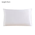 thumbnail image 1 of Funda de almohada de seda de morera Funda de almohada transpirable de 2 lados Funda de almohada de color sólido para la piel del cabello, Blanco, 51x76cm kenally HA003379-24, 1 of 7