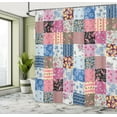 thumbnail image 5 of Ambesonne Vintage Shower Curtain, Checkered Squares, 69"Wx75"L, Multicolor, 5 of 5