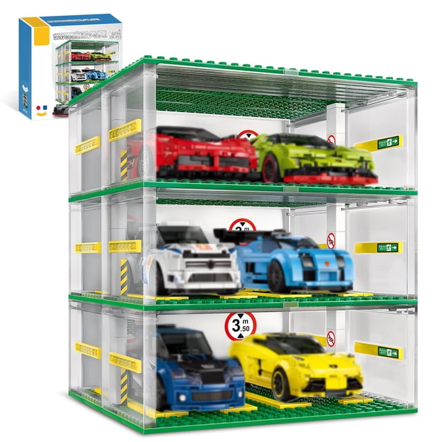 Building Block Garage NEWABWN Creative, 130 piezas, 8 tachuelas