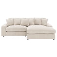 thumbnail image 4 of Blaine Upholstered Reversible Chaise Sectional Sofa Sand, 4 of 20