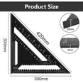 thumbnail image 4 of Regla triangular, escuadra de precisión métrica, aleación de aluminio, escuadra de precisión de velocidad, escuadra de precisión triangular, herramienta de medición, transportador para, 4 of 7