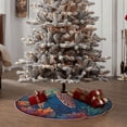thumbnail image 4 of Sikiie Sea Turtle in Coral Nativity Christmas Tree Skirt, Jesus Christian Winter Holiday Tree Mat Decoration(30-48IN)48", 4 of 6
