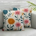 thumbnail image 3 of Jiayy  Flower Decorative Throw Pillow Cushion Covers for Home Bed Room Decor  Multicolor A, 3 of 5