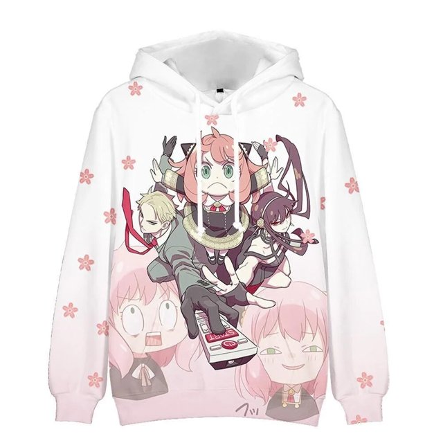 Sudadera con capucha con estampado 3D de la familia SPY X de Anya Forger para niños y mujeres, jersey de moda para el hogar, camisa deportiva para exteriores y ocio