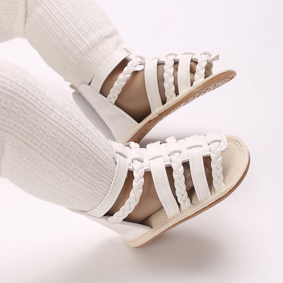 Baby Walking Shoes Baby Summer New Toddler Sandals Outside Wear Non-Slip Breathable Sweat Proof Infant Sandals Baby Barefoot Shoes