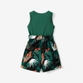 thumbnail image 2 of PatPat Kid Girl Summer Sleeveless Romper Floral Print Button Design Casual Jumpsuit, 2 of 6