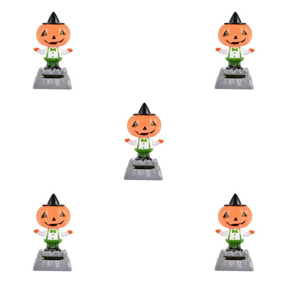 Matsuzay Decoración de dibujos animados de coche de escritorio de oficina de juguete de muñeca de calabaza de Halloween de baile con energía Solar Type5 NO5 Matsuzay CBP095447