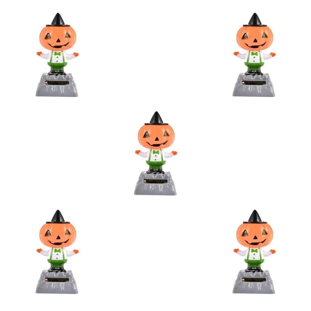 Matsuzay Decoración de dibujos animados de coche de escritorio de oficina de juguete de muñeca de calabaza de Halloween de baile con energía Solar Type5 NO5 Matsuzay CBP095447