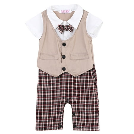 

Hirigin Baby Kids Boys Formal Suit Party Wedding Tuxedo Gentleman Romper Jumpsuit Outfit