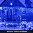 thumbnail image 5 of Christmas Lights, 13FT Extendable LED String Lights,Waterproof Outdoor Fairy Lights Curtain Lights Icicle Lights for Christmas Garden Patio Party Decoration, 5 of 12