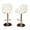 White, variant on Roundhill Furniture Glasgow Contemporary Tufted Adjustable Height Hydraulic Bar Stools, Set of 2, Black
