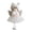 Silver white, variant on Festival Plush Deer Antlers Angelic Girl Ornament Decorative Holiday Piece For Christmas Celebration And Family Gatherings