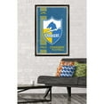 thumbnail image 2 of Los Angeles Chargers 34.25'' x 35'' Framed Retro Logo Poster, 2 of 4