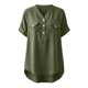 thumbnail image 5 of Karight Cotton Linen Shirts for Women Summer Short Sleeve V Neck Button Down Tops Dressy Casual Oversized Tshirts, 5 of 8