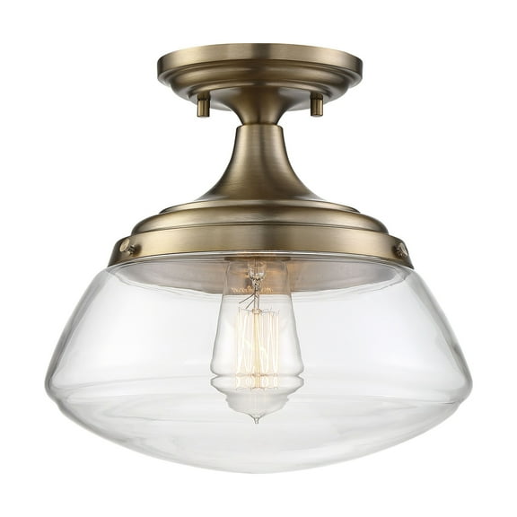 Nuvo Lighting Kew 1-Light Semi Flush BB
