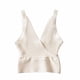 thumbnail image 1 of Sin mangas Front Cross Wrap Top moda Pure Color mujeres V cuello Crossover Top para la fiesta diaria, 1 of 7