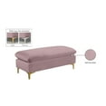 thumbnail image 4 of Meridian Furniture Naomi Pink Velvet Ottoman, 4 of 5