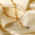 thumbnail image 3 of Guardurnaity Collar de hombre y mujer, cadena de cuello decorativa vinculada, gargantilla de moda, joyería de acero inoxidable, decoración de Ropa, zapatos y accesorios Miscelánea, 3 of 6