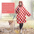 thumbnail image 4 of Red and Black Checkered Pattern Wearable Oversized Blanket,Wearable Blanket Hoodie for Adults,Cozy Hooded Blankets with Super Pockets,Super Warm Fuzzy Pullover for Women & Men, 4 of 6