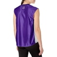 thumbnail image 2 of Intensity N74055092XL Womens Dazzle V-Neck Spike Sleeves Top, Purple & White - 2XL, 2 of 2