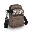 thumbnail image 3 of HELLHERO Polyester Messenger Bag Double-layer Women Crossbody Bag for Travel, Outdoor and Daily Use, Dog Paw Print Design, 3 of 7