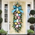 thumbnail image 4 of YWIYIUD 1PC Happy Easter Door Cover Easter Decorations, 71x35 Inch Easter Rabbit Eggs Door Banner Welcome Easter Banner Spring Theme Rabbit Door for Front Door Wall Indoor Outdoor Home Decor, 4 of 7