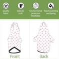thumbnail image 6 of Fotbe Animal Pink Color Paw Print Small Dog Sweater Hoodies Pet Grey Hooded Soft Fleece Sweatshirts with Pocket Fall Winter Puppy Cat Sweaters Warm Clothes-Large, 6 of 7