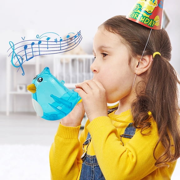 Kumdkd Transparent Bird Call Whistle - Dual Mode Water & Air Whistle for Outdoor Adventures, Nature Sound Therapy Tool with Hanging Strap, Novelty Gadget for Stress Relief & Fun (Clear)