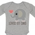 thumbnail image 4 of Inktastic Grandchild Loved by Oma Boys or Girls Long Sleeve Baby Bodysuit, 4 of 5