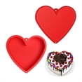 thumbnail image 1 of Moldes para Pasteles en Forma Corazón 8,6 Pulgadas, Molde para Pasteles Corazón Silicona Antiadherente, Juego Moldes para Pasteles con Forma Corazón para Brownies, 1 of 5