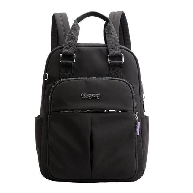 Mochila de negocios para mujer, delgada, duradera, de gran capacidad, para viajes y trabajo. Negro