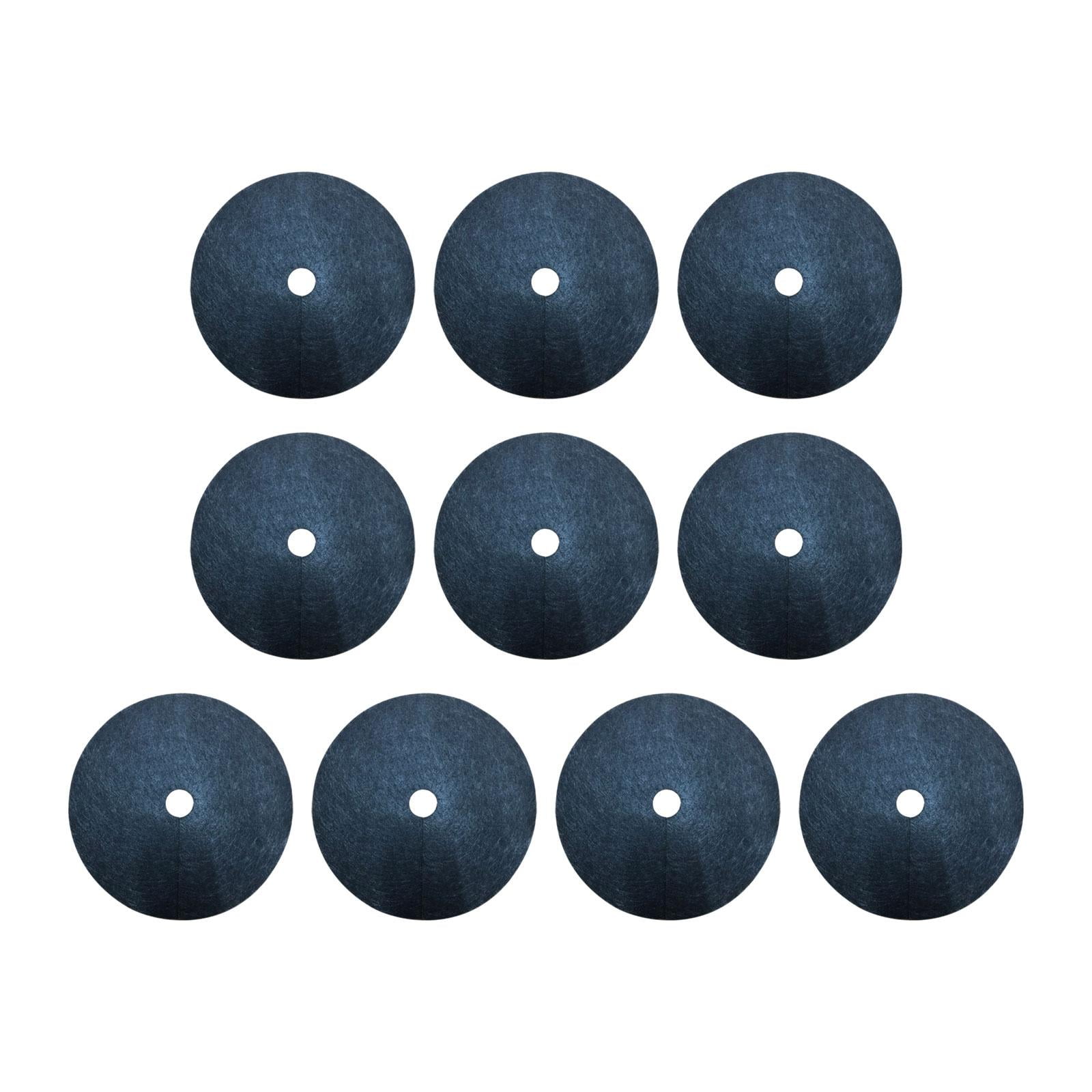 FashionCha 10 Pieces Tree Mulch Rings for Weed Control Fruit Tree Protector Thickened Plant Black