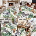 thumbnail image 5 of Non-Slip Rug Pad Rugs Summer Giraffe Tiger Zebra Palm Leaf Rectangle Area Rugs 5x7Ft Soft Carpet Pads for Living Room Kids Room, Tropical Plant, 5 of 9