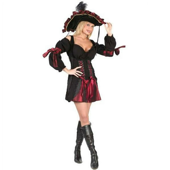 Fun World Women's Playful Stitch Pirate Sexy Adult Costume S/M 2-8