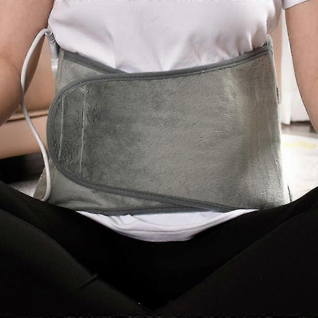 Electric Heating Pad Heated Back Brace Wrap For Waist Lumbar Abdomen Pain Relief Therapy
