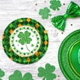 thumbnail image 3 of 24-Pack St. Patrick's Day Themed 9-Inch Party Plates, Large Holiday Style Dinnerware, Main Tableware, Green Gathering Supplies, Festive for Events and Special, 3 of 4