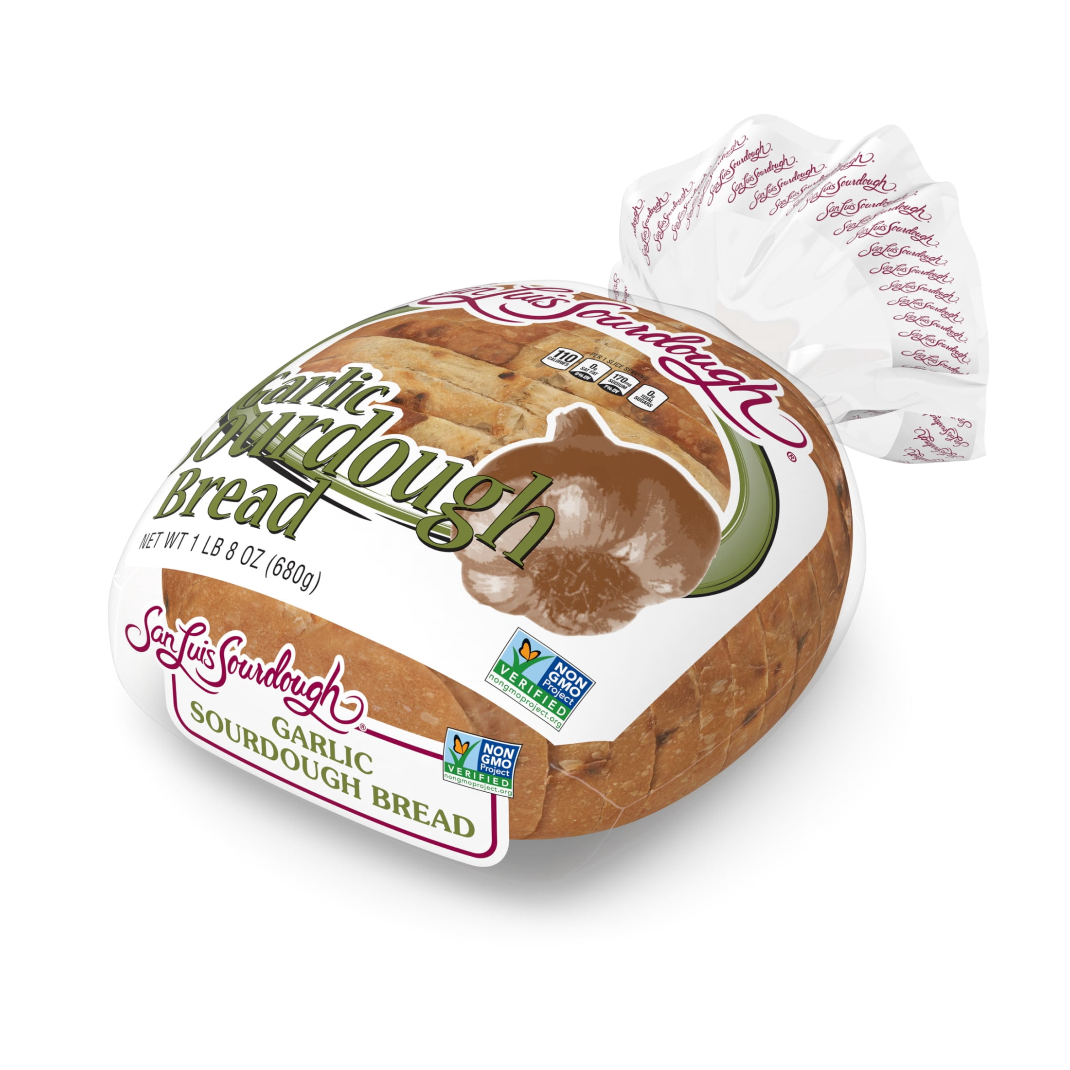 San Luis Sourdough Garlic Bread, 24 oz, Sourdough Bread, Bag